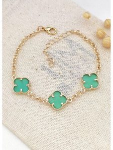 Atelier MIU Pozłacana bransoletka rozmiar: onesize. Zielone bransoletki Atelier MIU, pozłacane. Za 52,99 zł.