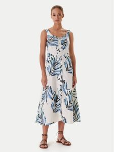 Tatuum Sukienka letnia Linna T2509.194 Beżowy Regular Fit. Brązowe kombinezony Tatuum, na lato, bez wzorów, z wiskozy, bez kołnierzyka, bez ramiączek. Za 384,99 zł.