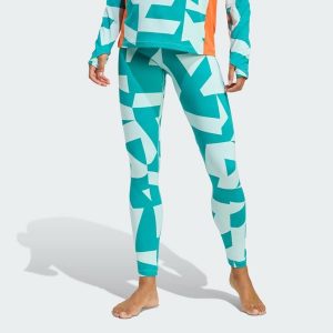 Legginsy Multi Synthetic Base Layer. Brązowe legginsy ADIDAS, bez wzorów, z elastanu. Za 219,00 zł.