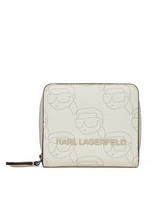 KARL LAGERFELD Portfel A2W32018 Biały. Białe portfele KARL LAGERFELD, bez wzorów, ze skóry. Za 339,99 zł.