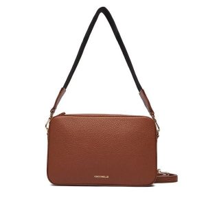 Torebka Coccinelle. Brązowe torebki klasyczne Coccinelle, bez wzorów, bez dodatków. Za 659,99 zł.