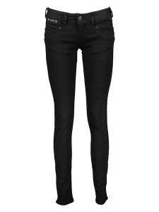 Herrlicher Dżinsy - Skinny fit - w kolorze czarnym rozmiar: W30. Czarne jeansy Herrlicher, z aplikacjami. Za 149,31 zł.