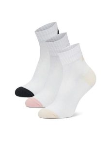 DC Skarpety krótkie AS_DC_03Z_SS25 (3-PACK) Biały. Białe skarpetki DC, bez wzorów, z bawełny. Za 39,99 zł.
