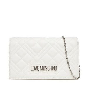 Torebka LOVE MOSCHINO. Białe torebki wieczorowe LOVE MOSCHINO, bez wzorów, bez dodatków. Za 359,99 zł.