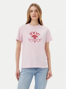 JOOP! Jeans T-Shirt Toldi 30046273 Różowy Regular Fit. Czerwone t-shirty Joop! Jeans, m, bez wzorów, z bawełny, bez kołnierzyka, bez ramiączek. Za 119,99 zł.