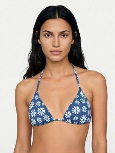 Roxy Góra od bikini Printed Essentials Tiki Tri ERJX305695 Niebieski. Niebieskie bikini Roxy, bez wzorów, z syntetyku. Za 129,99 zł.