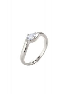 Elli Pierścionek z Kamieniami Damski Owalny Cyrkonia Szlifowany Diamentowo Biały 925 Sterling Silver Pierścionki 1 ct. Białe pierścionki Elli, z cyrkonią, srebrne. Za 168,99 zł.