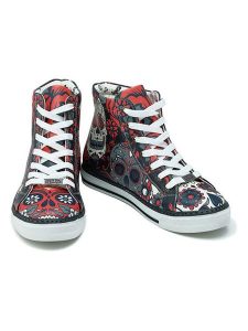 Goby Sneakersy w kolorze czarnym ze wzorem rozmiar: 41. Czarne trampki Goby, bez wzorów, z materiału, za kostkę, bez zapięcia. Za 217,99 zł.