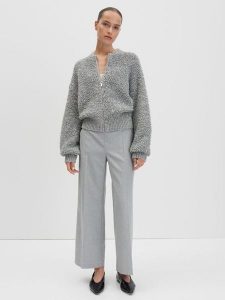 Someday Spodnie "Cevil" w kolorze jasnoszarym rozmiar: 36. Szare spodnie z wysokim stanem someday., bez wzorów, z materiału, z podwyższonym stanem. Za 177,32 zł.