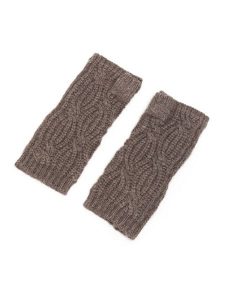 Perfect Cashmere Kaszmirowe mitenki "Jelo" w kolorze brązowym rozmiar: onesize. Brązowe rękawiczki Perfect Cashmere, bez wzorów, z kaszmiru. Za 143,99 zł.