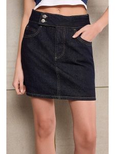 Trendyol Spódnica dżinsowa w kolorze granatowym rozmiar: 36. Niebieskie spódnice Trendyol, bez wzorów, z bawełny, klasyczne, mini. Za 104,99 zł.
