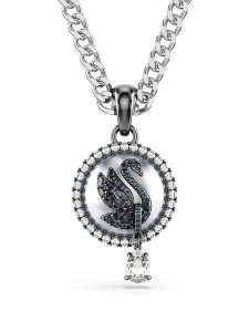 Swarovski Naszyjnik z zawieszką - dł. 42 cm rozmiar: onesize. Czarne naszyjniki Swarovski, z kryształem, metalowe. Za 674,99 zł.