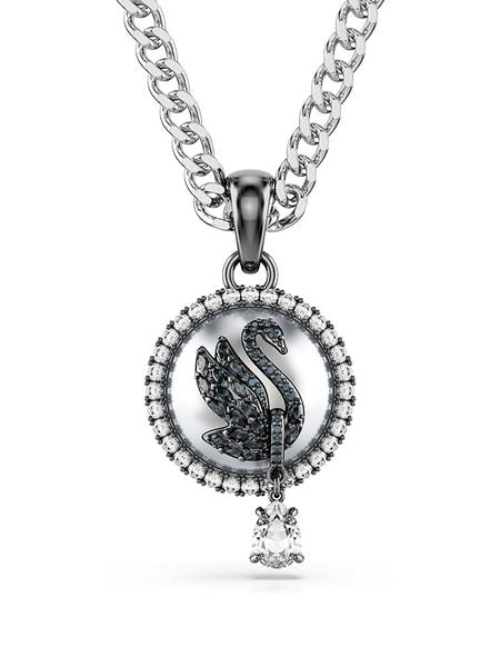 Swarovski Naszyjnik z zawieszką - dł. 42 cm rozmiar: onesize. Czarne naszyjniki Swarovski, z kryształem, metalowe. Za 567,00 zł.