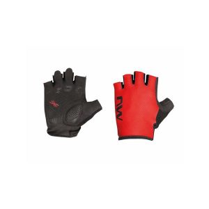 Rękawice rowerowe szosa gravel NORTHWAVE Active Glove. Czerwone rękawiczki Northwave, bez wzorów. Za 89,99 zł.