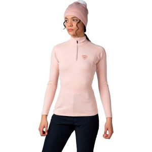 Koszulka termoaktywna Rossignol W Classique 1/2 Zip. Czerwone koszule nocne Rossignol, bez wzorów, bez ramiączek. W wyprzedaży za 399,00 zł.