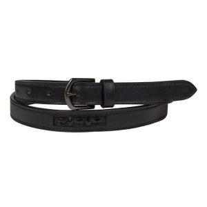 Pas QHP Arleth. Czarne paski QHP, bez wzorów, sportowe. Za 212,50 zł.