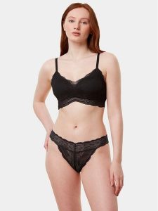 Triumph Biustonosz bezfiszbinowy Lift Smart P EX 10215939 Czarny. Czarne biustonosze Triumph, bez wzorów, z syntetyku. Za 149,99 zł.