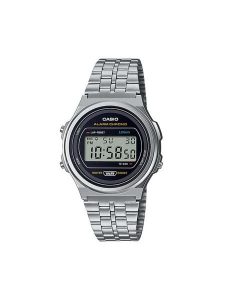 Casio Zegarek A171WE-1AEF Srebrny. Szare, cyfrowe zegarki Casio. Za 219,99 zł.