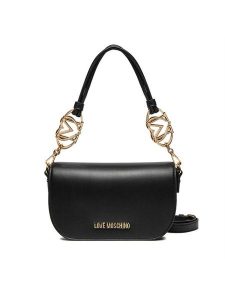 LOVE MOSCHINO Torebka JC4049PP1MLF0000 Czarny. Czarne torebki klasyczne LOVE MOSCHINO, bez wzorów, ze skóry, bez dodatków. Za 489,99 zł.