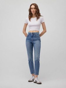 MAVI Dżinsy "Star" - Skinny fit - w kolorze niebieskim rozmiar: W25/L27. Niebieskie jeansy Mavi, bez wzorów, z podwyższonym stanem. Za 114,95 zł.
