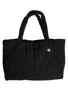 MOSS COPENHAGEN Shopper bag "Sasja" w kolorze czarnym rozmiar: onesize. Czarne shopper bag Moss Copenhagen, bez wzorów, na ramię, bez dodatków. Za 113,99 zł.