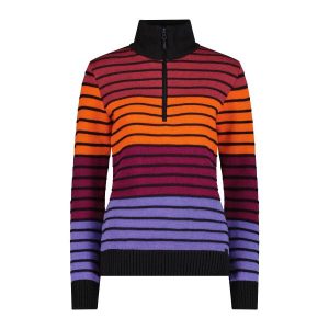 Sweter damski CMP. Brązowe swetry klasyczne CMP, na zimę, bez kołnierzyka. Za 323,50 zł.