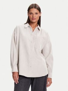 Vero Moda Koszula Sanne 10317194 Beżowy Oversize. Brązowe koszule Vero Moda, m, bez wzorów, z syntetyku, bez kołnierzyka, bez ramiączek. Za 159,99 zł.