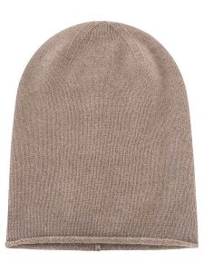Zwillingsherz Kaszmirowa czapka beanie w kolorze szarobrązowym rozmiar: onesize. Brązowe czapki Zwillingsherz, bez wzorów, z kaszmiru. Za 132,95 zł.