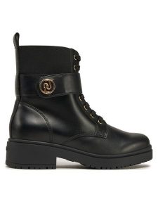 Liu Jo Trzewiki New Nancy Eco 2-1 SA5201 PX241 Czarny. Czarne botki Liu Jo, bez wzorów, ze skóry, bez obcasa, na płaskiej podeszwie, bez zapięcia. Za 539,99 zł.