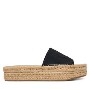 Espadryle Calvin Klein. Czarne espadryle Calvin Klein, bez wzorów, bez obcasa. Za 409,99 zł.
