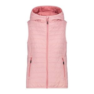 Kurtka bez rękawów z kapturem dla kobiet CMP. Czerwone kurtki CMP, na zimę, bez wzorów, z kapturem. Za 347,00 zł.