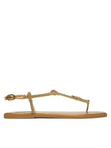 KARL LAGERFELD Sandały Olympia II KL87416 Złoty. Żółte sandały KARL LAGERFELD, bez wzorów, z syntetyku, bez obcasa, na płaskiej podeszwie, bez zapięcia. Za 526,99 zł.