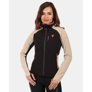 Damska kurtka softshell Kilpi BALEO-W. Brązowe kurtki Kilpi, s, bez wzorów, z nylonu, bez kaptura. Za 422,05 zł.