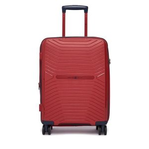 Walizka kabinowa Beverly Hills Polo Club. Czerwone walizki Beverly Hills Polo Club, bez wzorów. Za 299,99 zł.