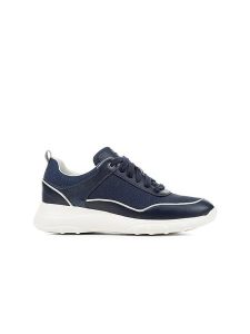 Geox Sneakersy "Alleniee" w kolorze granatowym rozmiar: 37. Niebieskie trampki Geox, bez wzorów, bez zapięcia. Za 175,26 zł.