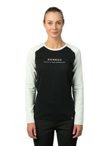 Hannah Koszulka "Prim" w kolorze czarnym rozmiar: 36. Czarne bluzki Hannah, bez wzorów, bez kołnierzyka, bez ramiączek. Za 130,99 zł.