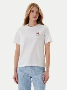 Mustang T-Shirt Monroe 1016513 Biały Relaxed Fit. Białe t-shirty Mustang, s, bez wzorów, z bawełny, bez kołnierzyka, bez ramiączek. Za 69,99 zł.