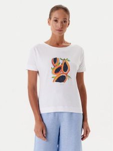 Tatuum T-Shirt Lali 2 T2511.111 Biały Regular Fit. Białe t-shirty Tatuum, m, bez wzorów, z bawełny, bez kołnierzyka, bez ramiączek. Za 89,99 zł.