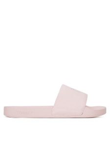 Tommy Jeans Klapki Flag Pool Slide Patent EN0EN02901 Różowy. Czerwone klapki Tommy Jeans, bez wzorów, z jeansu, bez obcasa. Za 129,99 zł.
