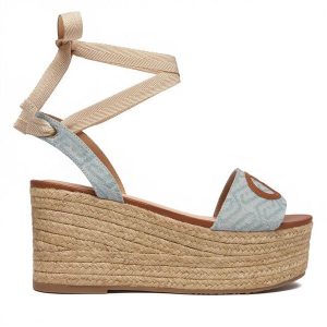 Espadryle Liu Jo. Niebieskie espadryle Liu Jo, bez wzorów, bez obcasa. Za 419,99 zł.