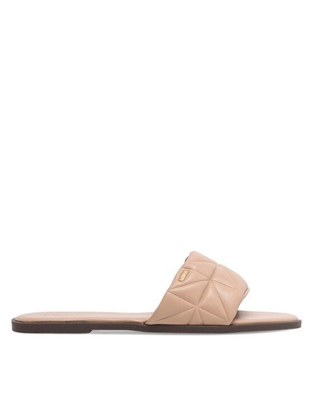 MEXX Klapki WYL021123-02 Beżowy. Brązowe klapki Mexx, bez wzorów, z syntetyku, bez obcasa. Za 59,99 zł.