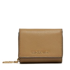 Portfel MICHAEL Michael Kors. Brązowe portfele MICHAEL Michael Kors, bez wzorów. Za 349,99 zł.
