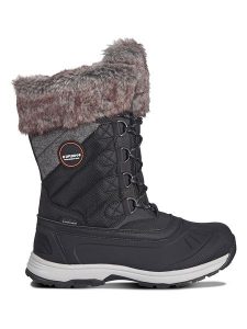 Icepeak Botki zimowe w kolorze czarnym rozmiar: 40. Czarne botki Icepeak, na zimę, bez wzorów, z materiału, bez obcasa, bez zapięcia. Za 254,74 zł.