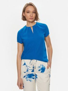 Calvin Klein Bluzka K20K207062 Niebieski Regular Fit. Niebieskie bluzki Calvin Klein, bez wzorów, z syntetyku, bez kołnierzyka, bez ramiączek. Za 289,99 zł.
