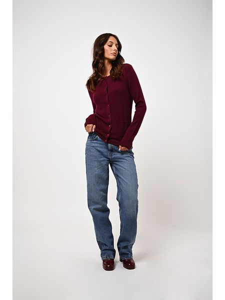 AUTHENTIC CASHMERE Kaszmirowy kardigan "Caron" w kolorze bordowym rozmiar: XL. Czerwone kardigany AUTHENTIC CASHMERE, z kaszmiru. Za 417,28 zł.