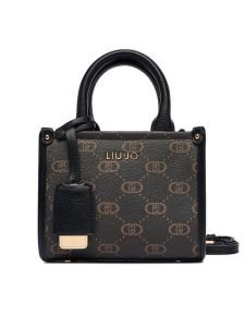 Liu Jo Torebka Esc XS Tote AF5102 E0668 Czarny. Czarne torebki klasyczne Liu Jo, bez wzorów, ze skóry, bez dodatków. Za 489,99 zł.