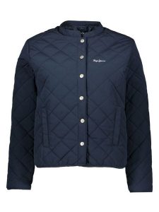 Pepe Jeans Kurtka pikowana w kolorze granatowym rozmiar: S. Niebieskie kurtki Pepe Jeans, s, bez wzorów, z jeansu, bez kaptura. Za 184,89 zł.