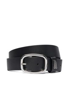Tommy Jeans Pasek Tjw Oval 3.0 Buckle AW0AW18812 Czarny. Czarne paski Tommy Jeans, bez wzorów, z jeansu. Za 169,99 zł.