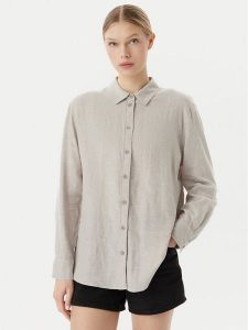 Vero Moda Koszula Linn 10305085 Szary Relaxed Fit. Szare koszule Vero Moda, l, bez wzorów, ze lnu, bez kołnierzyka, bez ramiączek. Za 189,99 zł.