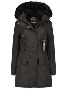 Maison Montaigne Parka "Cormai" w kolorze czarnym rozmiar: L. Czarne płaszcze Maison Montaigne, l, bez wzorów, bez kaptura. Za 215,21 zł.
